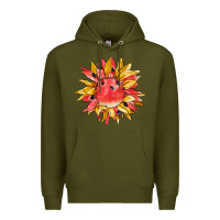 Army Green watermelon sunflower Premium Hoodie - BarkalooDesign