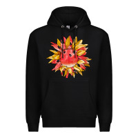 Black watermelon sunflower Premium Hoodie - BarkalooDesign