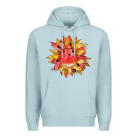 Blue Mist watermelon sunflower Premium Hoodie - BarkalooDesign