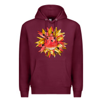 Burgundy watermelon sunflower Premium Hoodie - BarkalooDesign