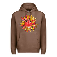 Chestnut watermelon sunflower Premium Hoodie - BarkalooDesign
