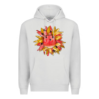 Dove Grey watermelon sunflower Premium Hoodie - BarkalooDesign