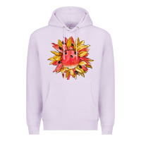 Lilac watermelon sunflower Premium Hoodie - BarkalooDesign