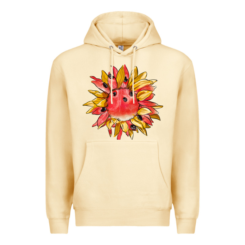 Watermelon Sunflower Premium Hoodie by BarkalooDesign | Teevron