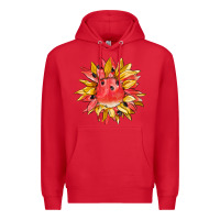 Red watermelon sunflower Premium Hoodie - BarkalooDesign