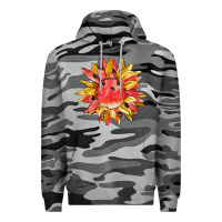 Slate Camo watermelon sunflower Premium Hoodie - BarkalooDesign