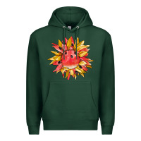 Sports Green watermelon sunflower Premium Hoodie - BarkalooDesign