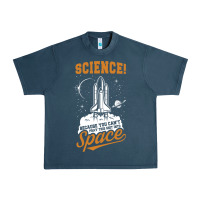 Midnight Navy Science: Because You Can't Pray This Shit Into Space Urban Heavy Tee - artisFamous