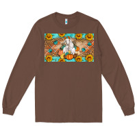 Chestnut Goat Family Fall Pumpkins Long Sleeve Tee - Artiststas