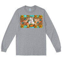 Heather Grey Goat Family Fall Pumpkins Long Sleeve Tee - Artiststas