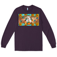 Plum Goat Family Fall Pumpkins Long Sleeve Tee - Artiststas