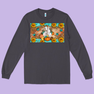 Goat Family Fall Pumpkins Long Sleeve Tee Designed By Artiststas