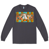 Smoke Goat Family Fall Pumpkins Long Sleeve Tee - Artiststas