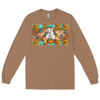 Toasted Coconut Goat Family Fall Pumpkins Long Sleeve Tee - Artiststas