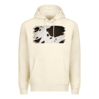 Sandshell Cowhide Black and White Brush Strokes Background Premium Hoodie - Jasminsmagicworld