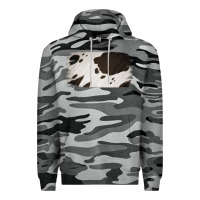 Slate Camo Cowhide Black and White Brush Strokes Background Premium Hoodie - Jasminsmagicworld