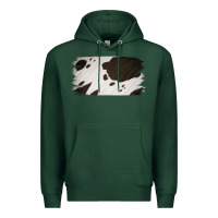 Sports Green Cowhide Black and White Brush Strokes Background Premium Hoodie - Jasminsmagicworld