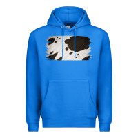 True Royal Cowhide Black and White Brush Strokes Background Premium Hoodie - Jasminsmagicworld