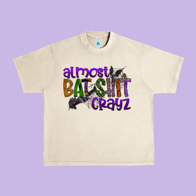 Almost Bat Shit Crayz Urban Heavy Tee Designed By Sublimationcraftshop