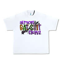 White almost bat shit crayz Urban Heavy Tee - SublimationCraftShop