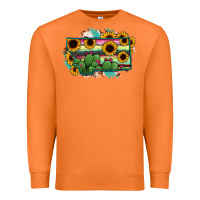 Carrot Montana Map Sunflower Cactus Serape Premium Sweatshirt - RanaPortraitStore