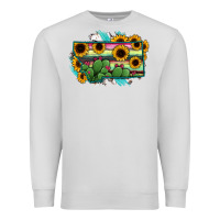 Dove Grey Montana Map Sunflower Cactus Serape Premium Sweatshirt - RanaPortraitStore
