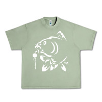 Oil Green carp fishing Urban Heavy Tee - artisFamous