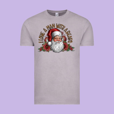 I Love A Man With A Bearo Vintage Tee Designed By Cowhidedigitalart