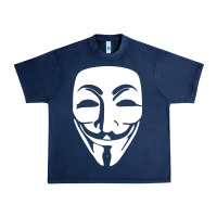 Navy anonymous misteryous Urban Heavy Tee - artisFamous