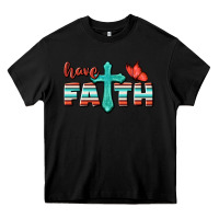 Black Have Faith Heavy Core Tee - BundleAndBundleShop