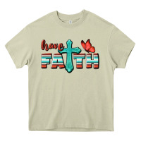 Mossy Have Faith Heavy Core Tee - BundleAndBundleShop