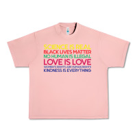Salmon Anti Trump Science is Real Black Lives Matter T shirt Urban Heavy Tee - artisFamous