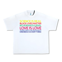 White Anti Trump Science is Real Black Lives Matter T shirt Urban Heavy Tee - artisFamous
