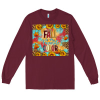 Burgundy Fall is my favorite color tumbler Long Sleeve Tee - Artiststas