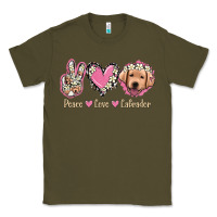 Army Green Peace Love Labrador Classic Tee - Jasminsmagicworld