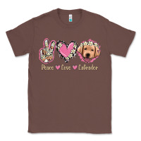 Chestnut Peace Love Labrador Classic Tee - Jasminsmagicworld
