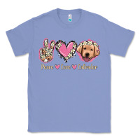 Colony Blue Peace Love Labrador Classic Tee - Jasminsmagicworld