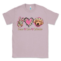 Lilac Peace Love Labrador Classic Tee - Jasminsmagicworld