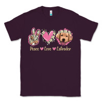 Plum Peace Love Labrador Classic Tee - Jasminsmagicworld