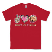 Red Peace Love Labrador Classic Tee - Jasminsmagicworld
