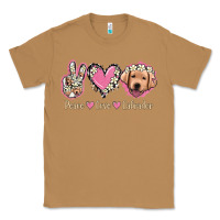 Toasted Coconut Peace Love Labrador Classic Tee - Jasminsmagicworld