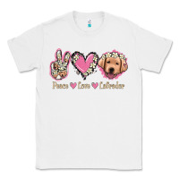 White Peace Love Labrador Classic Tee - Jasminsmagicworld