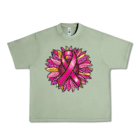 Oil Green breast cancer sunflower Urban Heavy Tee - RanaPortraitStore