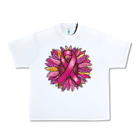 White breast cancer sunflower Urban Heavy Tee - RanaPortraitStore