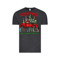 Vintage Black christmas farm fresh Vintage Tee - CowhideDigitalArt