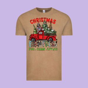 Christmas Farm Fresh Vintage Tee Designed By Cowhidedigitalart