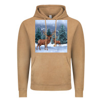 Vintage Camel winter deer Vintage Hoodie - BarkalooDesign
