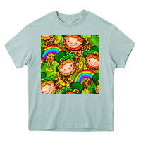 Arona St. Patrick's dwarf seamless pattern digital paper Heavy Core Tee - BundleAndBundleShop