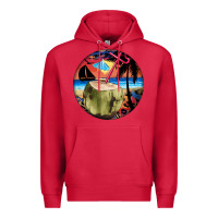 Cardinal coconut drink colorful leopard Premium Hoodie - BarkalooDesign