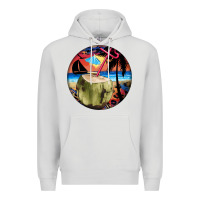 Dove Grey coconut drink colorful leopard Premium Hoodie - BarkalooDesign